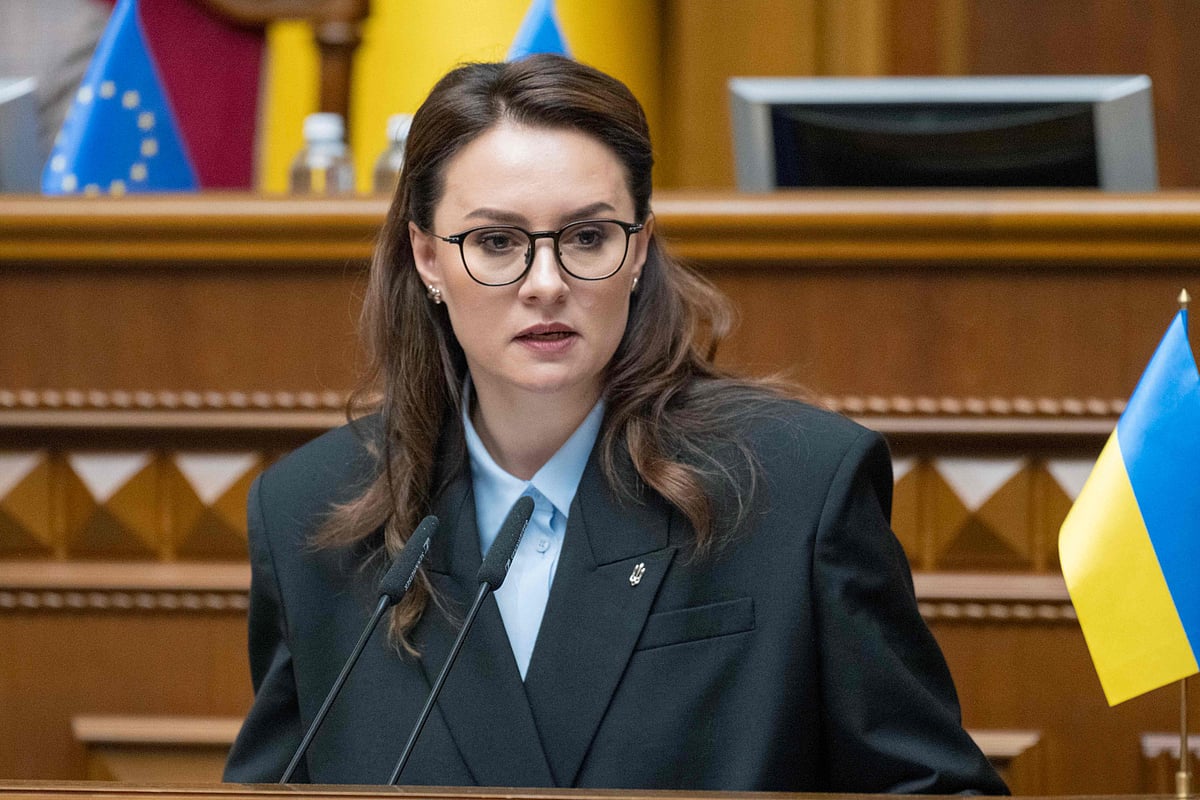 Newly appointed Ukrainian Prime Minister Yulia Svyrydenko attends a session of Ukrainian parliament in Kyiv on July 17, 2025, amid the Russian invasion in Ukraine. Ukraine's Prime Minister Yulia Svyrydenko resigned on July 14, 2026, as part of a government reshuffle ordered by President Volodymyr Zelensky.