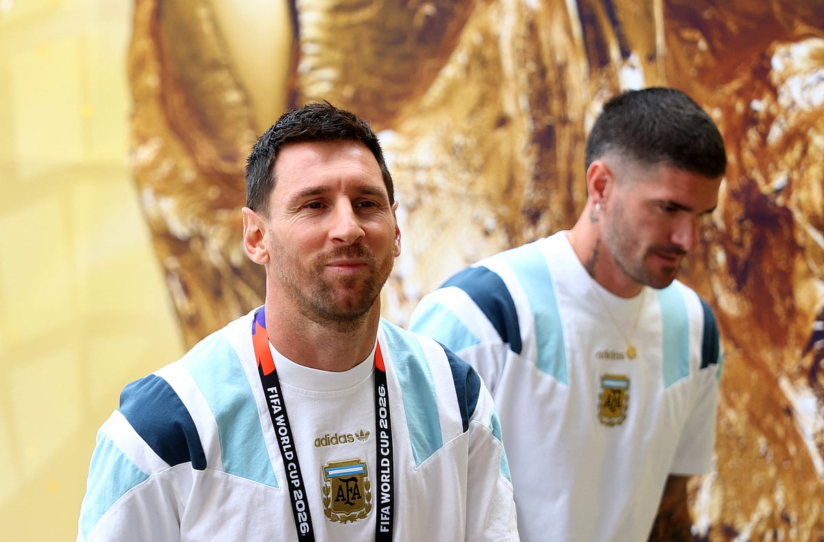 Argentina's Lionel Messi arrives at the stadium before the match at FIFA World Cup 2026 - Final - Spain v Argentina - New York/New Jersey Stadium, East Rutherford, New Jersey, US - 19 July, 2026.