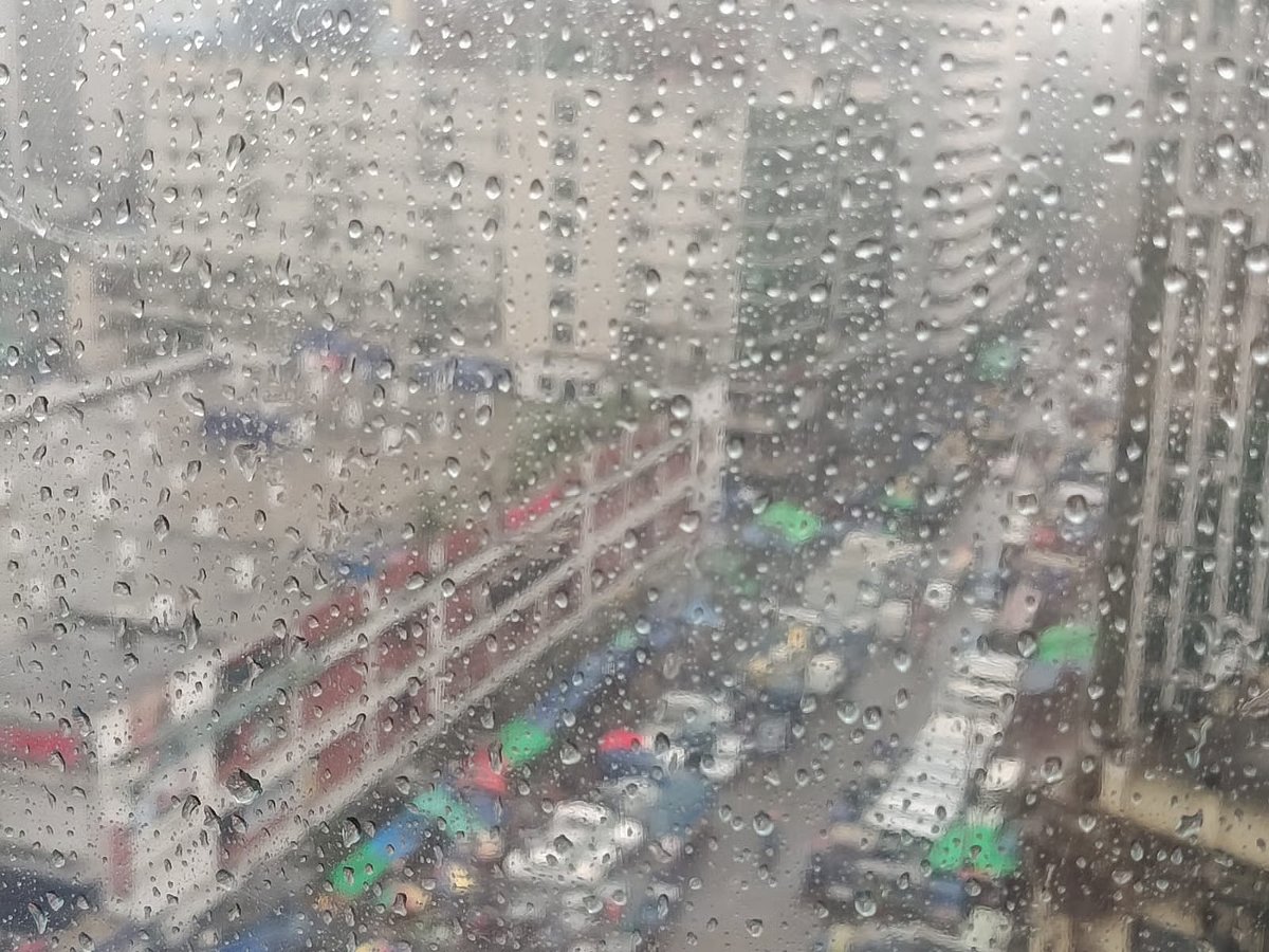 Light rain began in the capital around 11:30 am. On 22 July, 2026 in the Karwan Bazar area, Dhaka