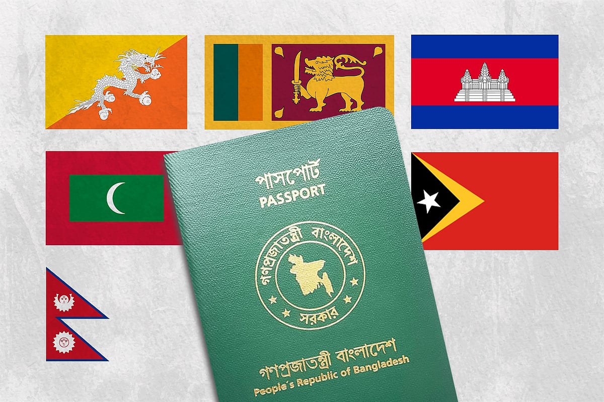 Bangladeshi passport holders can travel to six destinations in Asia without obtaining a visa before departure, according to the latest Henley Passport Index.