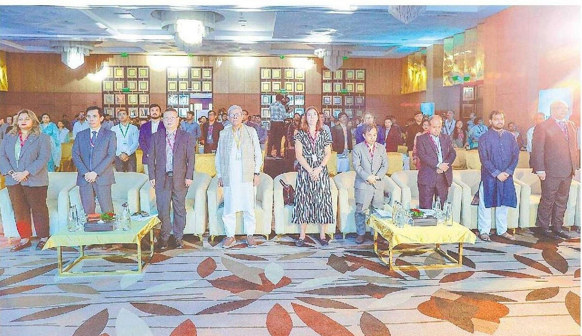 An international conference organised by the Dhaka Institute of Research and Analytics (DIRA) at Intercontinental Hotel on 24 July, 2026