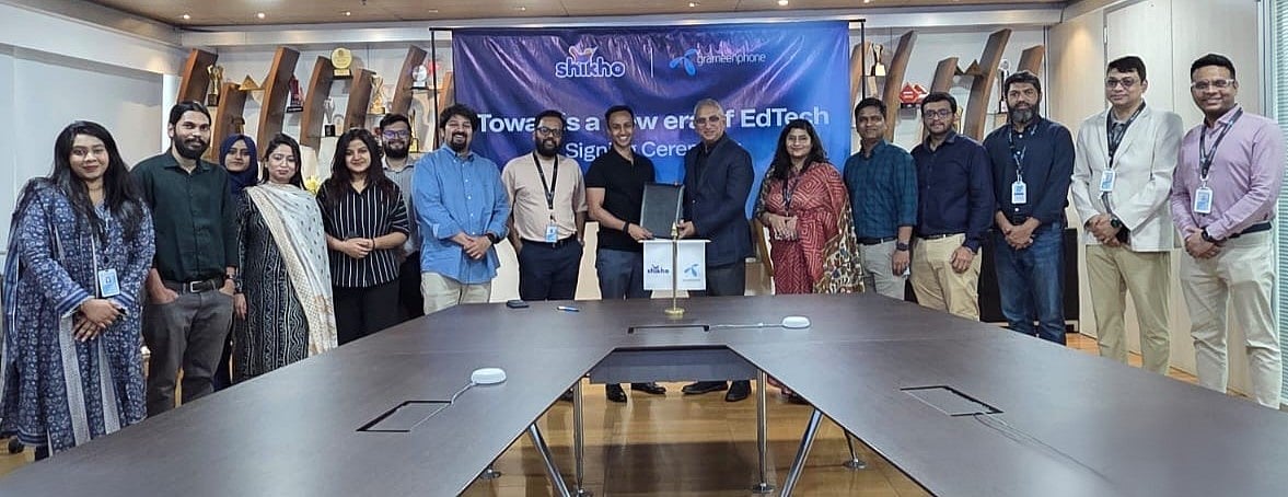 Grameenphone and Shikho signed an agreement recently at GPHouse