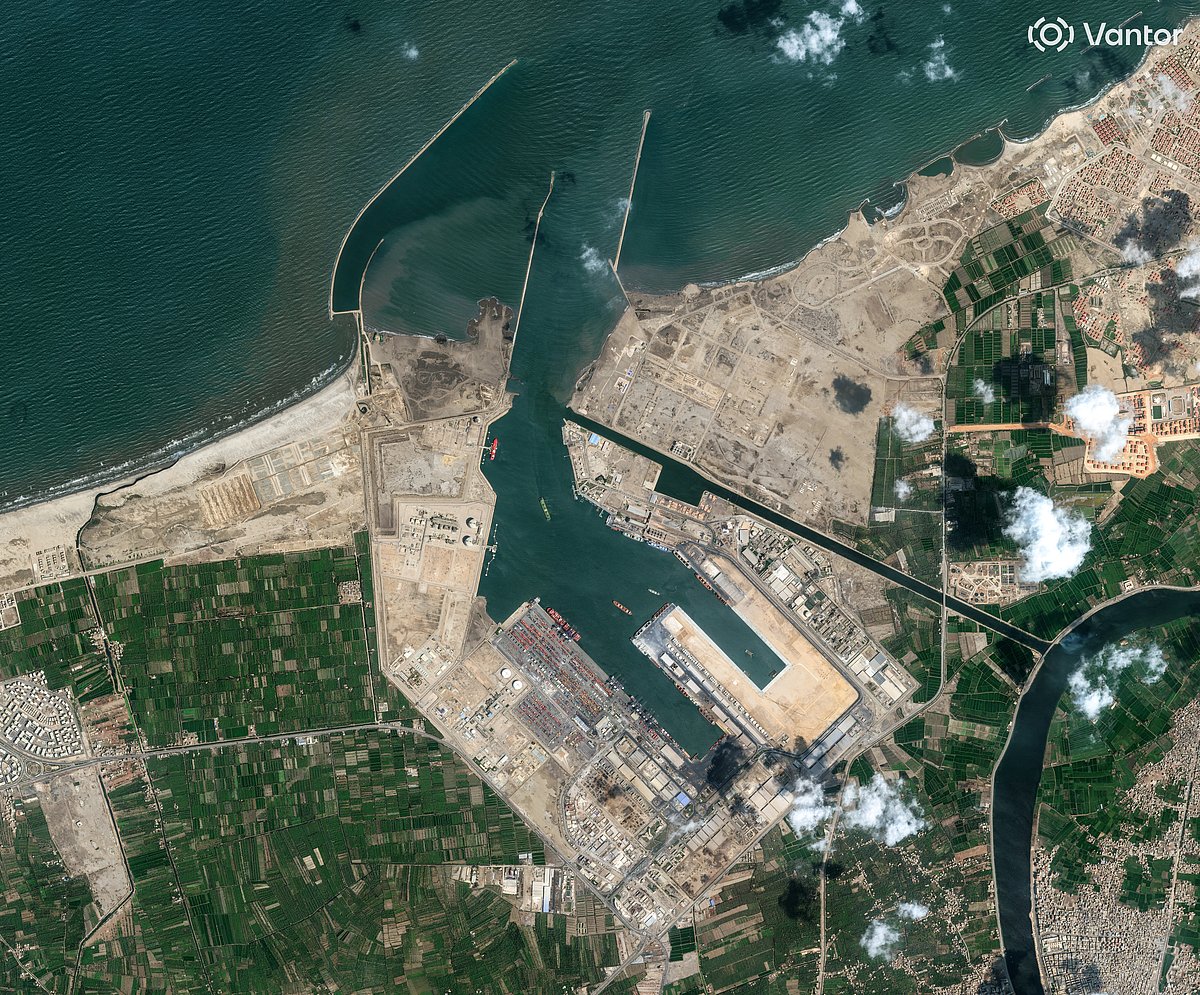 A view of the Damietta port, Egypt, August 31, 2024.