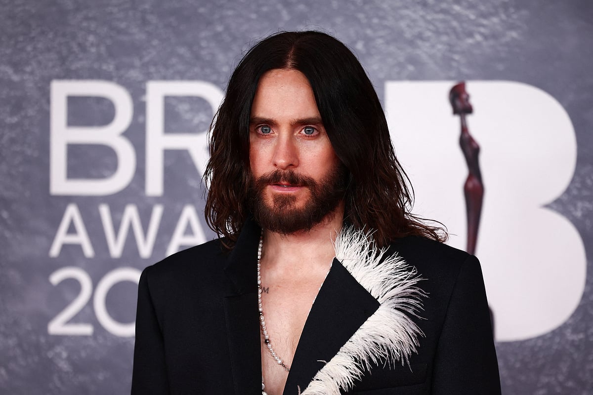 (FILES) US actor Jared Leto poses on the red carpet upon arrival for the BRIT Awards 2025 in London on 1 March, 2025.