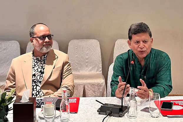 Hossain Zillur Rahman speaking at an event organised by the international anti-corruption research consortium SOAS Anti-Corruption Evidence at a hotel in the capital on Saturday.