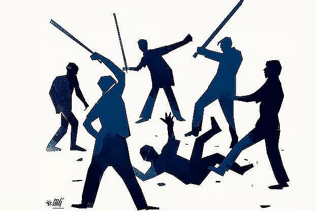 Man beaten to death in mob attack.