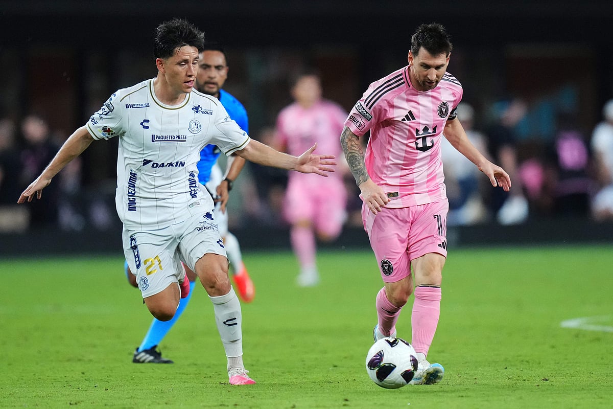 Messi scores twice to set Leagues Cup record in Miami victory
