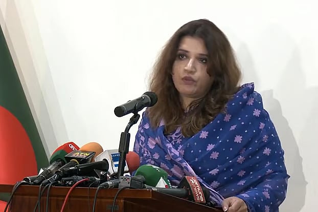 State Minister for Foreign Affairs Shama Obaed Islam briefing journalists at the Ministry of Foreign Affairs on Thursday afternoon.