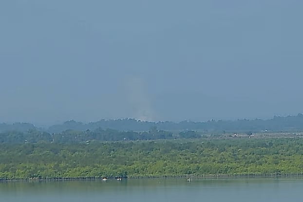 Rakhine state of Myanmar, across the Naf River from Teknaf in Cox’s Bazar