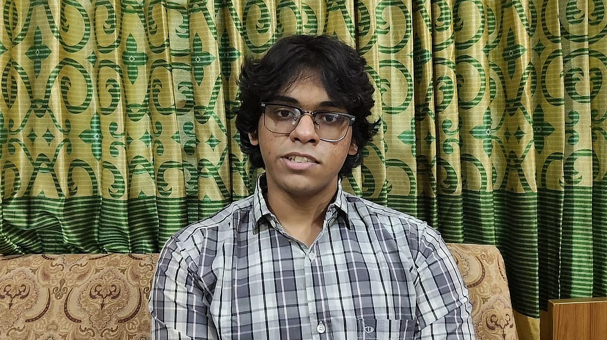 Shahed Sharif Ahmed, who has drawn attention after creating the ‘ghush.site’ website. At his home in the Cantonment area of Mymensingh city on 30 August 2026.