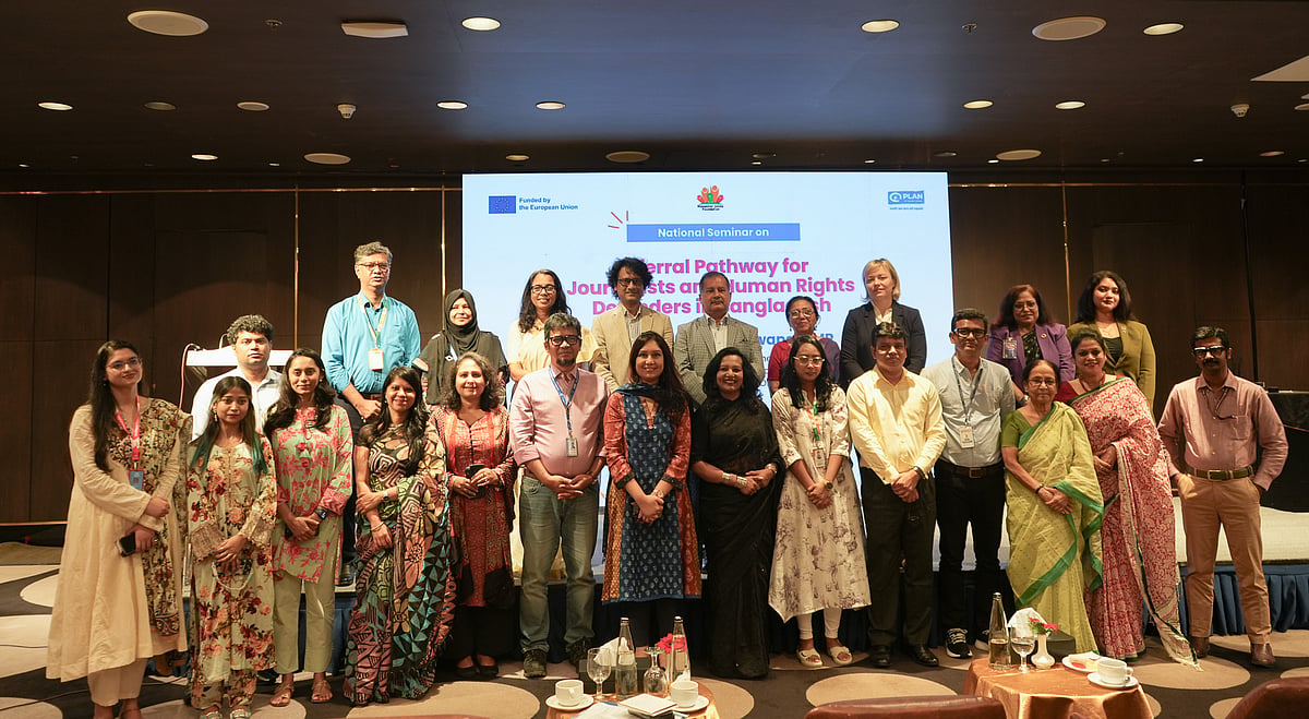 Strengthening a coordinated and effective referral mechanism to ensure timely and appropriate support for journalists and human rights defenders was highlighted at a national seminar held in Dhaka