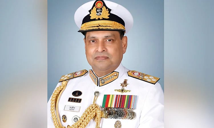 Chief of Naval Staff Admiral Khondkar Misbah-Ul-Azim.