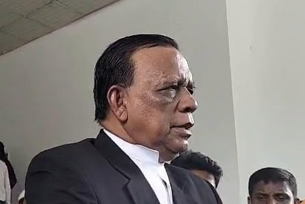 Supreme Court Bar Association President and senior lawyer AM Mahbub Uddin Khokon. In front of the extended building of the High Court Division.