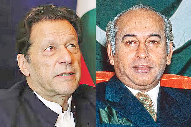 Imran Khan and Zulfikar Ali Bhutto