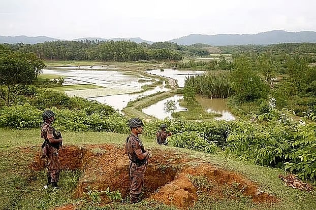 BGB patrol in the Myanmar border area