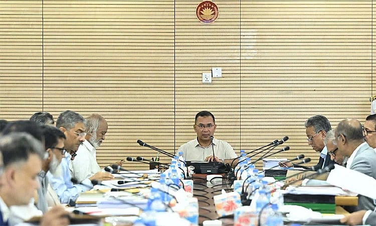 Prime Minister Tarique Rahman in the chair at the ECNEC meeting held at the Bangladesh Secretariat