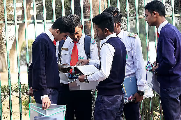 Students after the SSC examination.