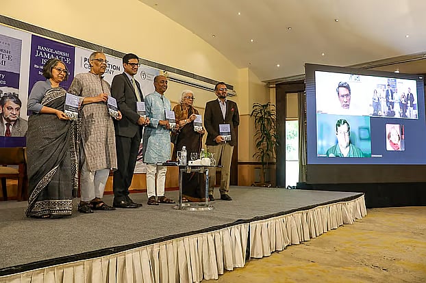 Former US diplomat John Danilovich speaks virtually at the launch of Abdur Razzaq’s book on the history and politics of Jamaat-e-Islami. Lakeshore Hotel, Gulshan, September 18