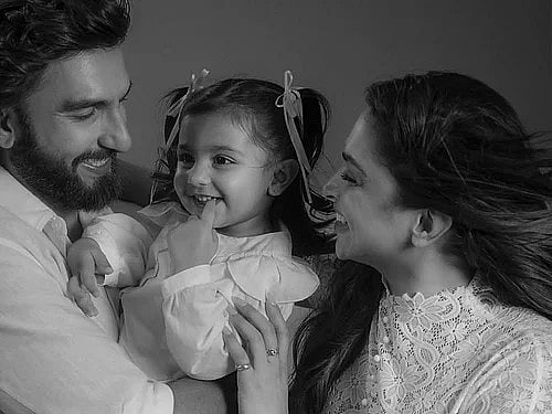 Ranveer Singh and Deepika Padukone with their daughter Dua