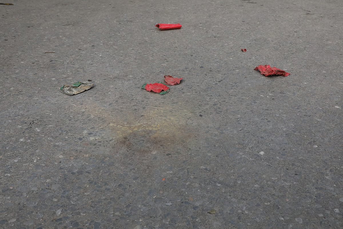 A crude bomb exploded on the road in front of the Shilpakala Academy between on 20 September 2026.