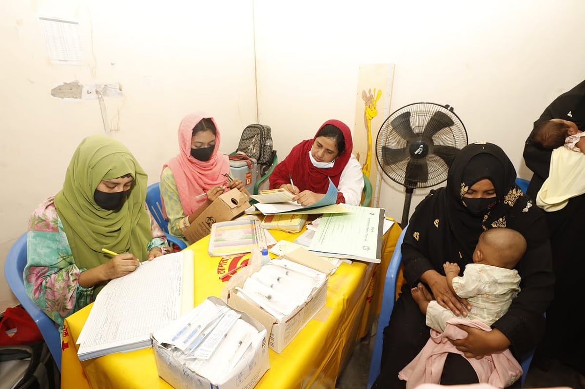Health services continued for the third consecutive day at the Radda MCH-FP Centre. On 28 September, 2026.