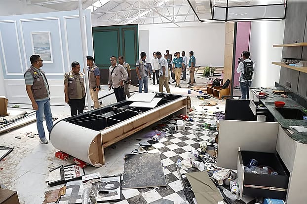 On Saturday night, there was an incident of attack, vandalism, and looting at the studio of content creator Salman Muqtadir at New Gini Properties, ECB Square in the capital. Dhaka, 27 September 2026.