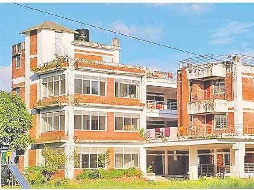 A Shantinibas has been built in a rural setting for the elderly, but the building has remained unused since its inauguration. It is located in Hasannagar, Sunamganj municipal town. The photo is taken on 13 September 2026