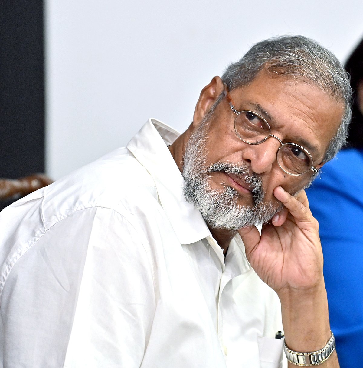 Actor Nana Patekar at the inauguration of a contemporary Indian art show called ‘EXPRESSION’ organized by PhD chamber, in New Delhi on 8 October 2026