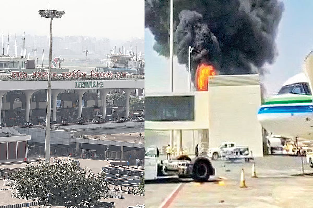 Hazrat Shahjalal International Airport in Dhaka and King Khalid International Airport in Riyadh.