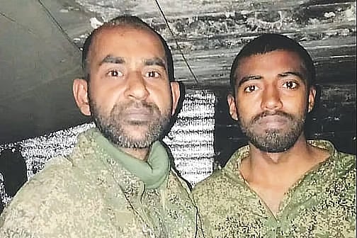 Palash Sheikh and Ali Hasan Sohel receive treatment at a hospital in Russia after being injured in the war.