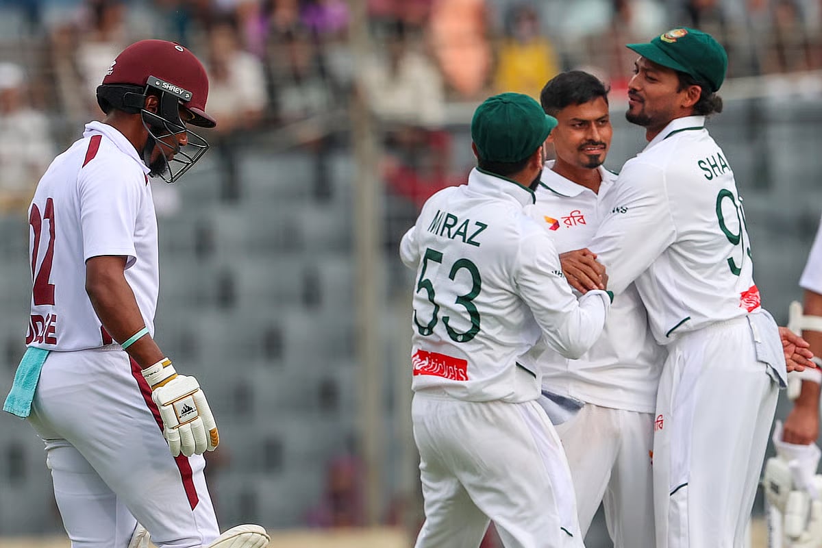 Taijul Islam took two wickets for Bangladesh