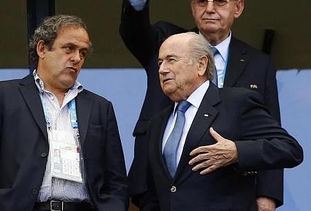 Sepp Blatter and Michel Platini