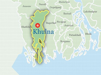 Map of Khulna