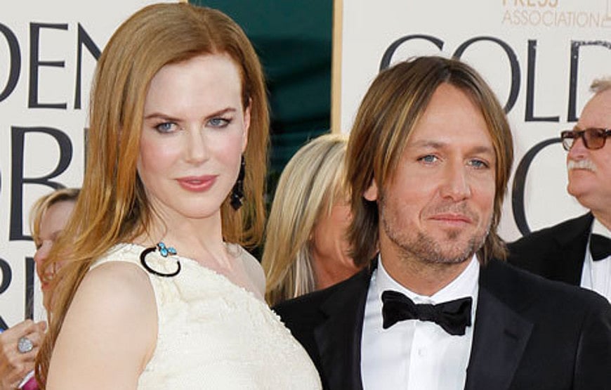 Actress Nicole Kidman with husband singer Keith Urban