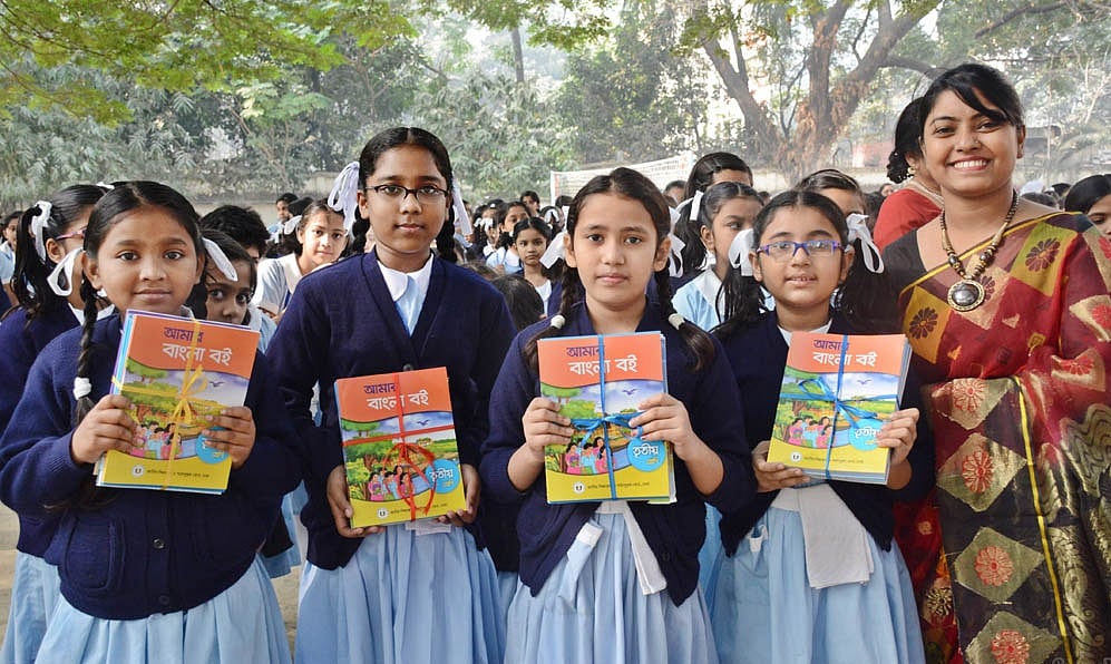 Students of Viqarunnisa Noon School & College receive new books