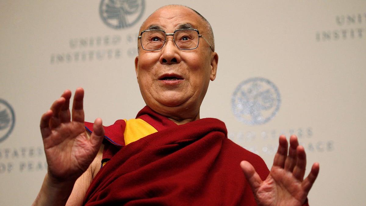 The Dalai Lama speaks at the US Institute of Peace in Washington, D.C. Photo : Reuters.