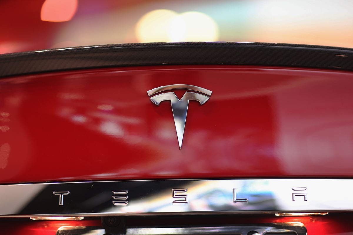 A Tesla motor company car logo on a car in a dealership at the Dadeland Mall in Miami, Florida. AFP file photo