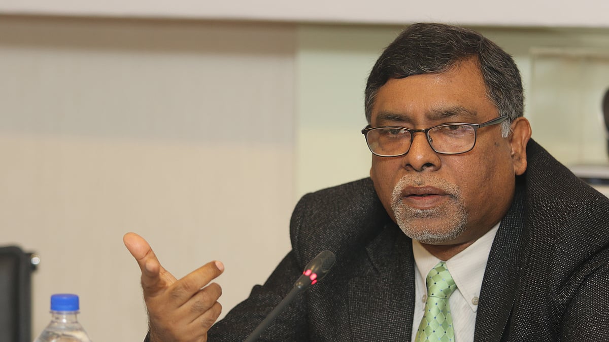 State minister for health and family welfare ministry Zahid Malek at the Prothom Alo roundtable on Tuesday.