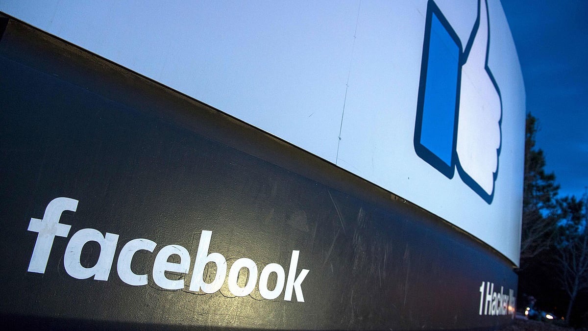 In this file photo taken on 21 March 2018, shows the entrance to Facebook`s corporate headquarters location in Menlo Park, California. Facebook has suspended a Boston analytics firm from its site and says it is investigating whether the company`s contracts with the US government and a Russian non-profit violated policies, the Wall Street Journal reported. The firm, Crimson Hexagon, says its platform allows clients -- which include major US corporations -- to analyse audiences and to track brand perception and campaign performance. -- AFP
