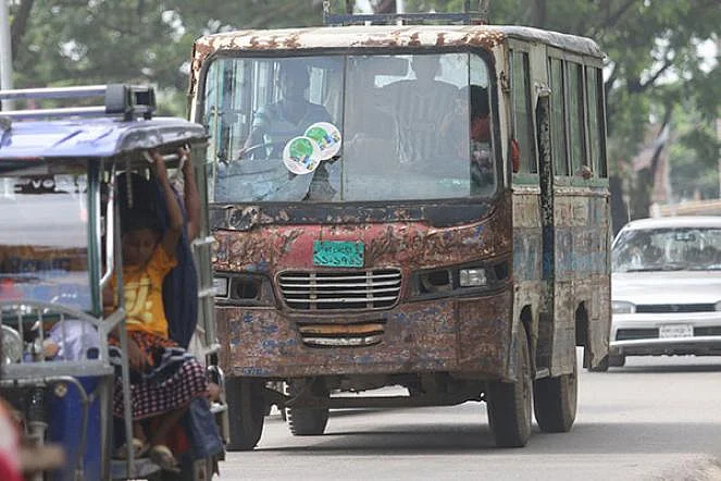 A good number of old and unfit buses like the one in the picture taken from Hazaribagh, Dhaka on 19 August ply on the streets of Dhaka regularly