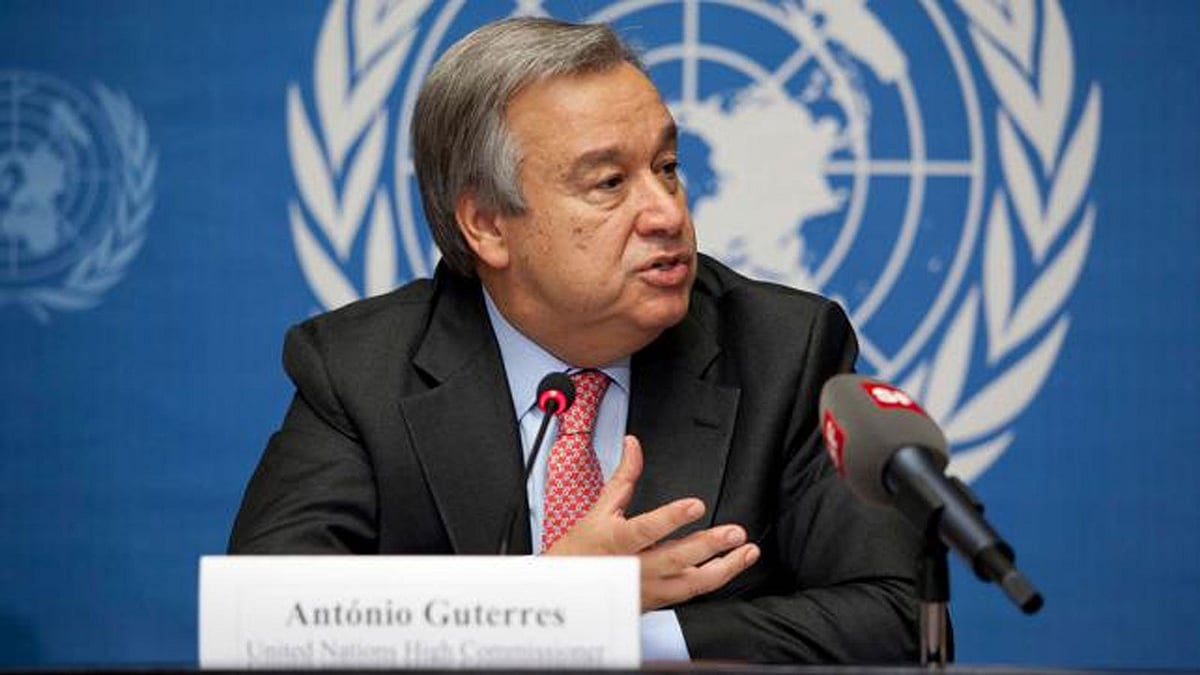 UN secretary general Antonio Guterres