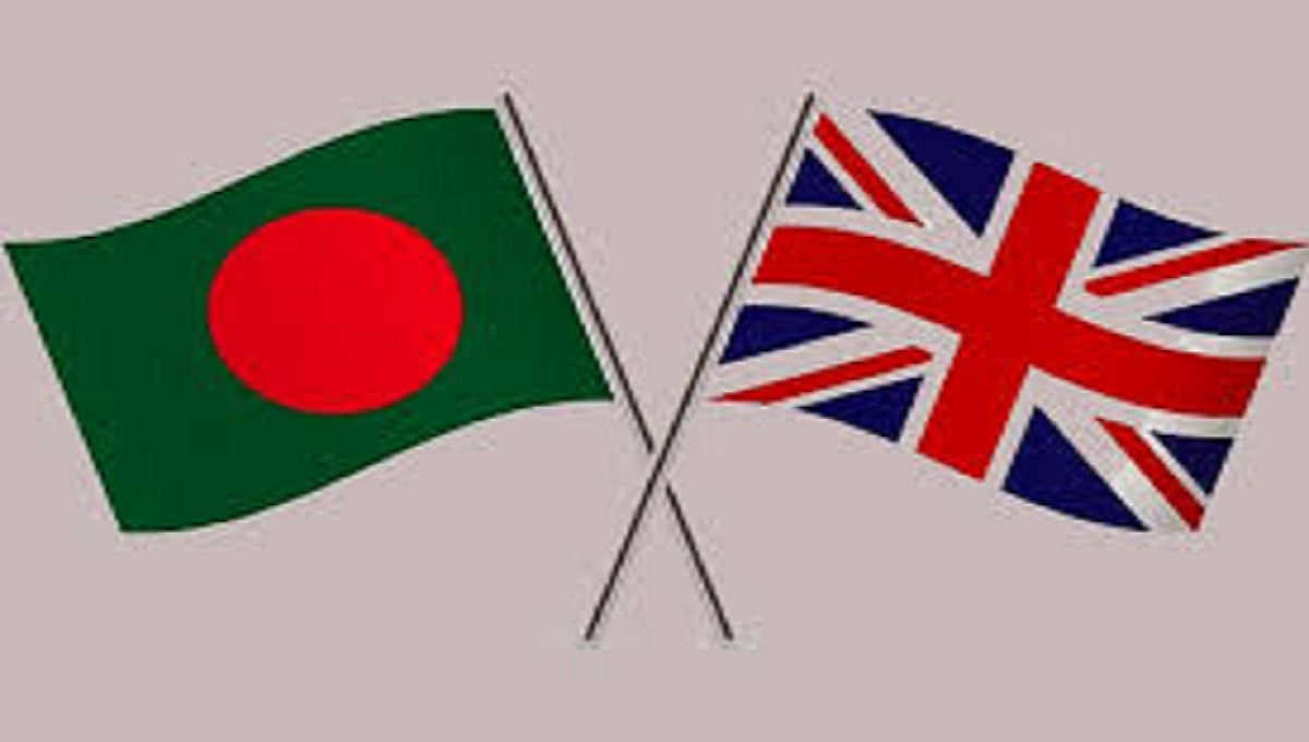 Flags of Bangladesh and the UK