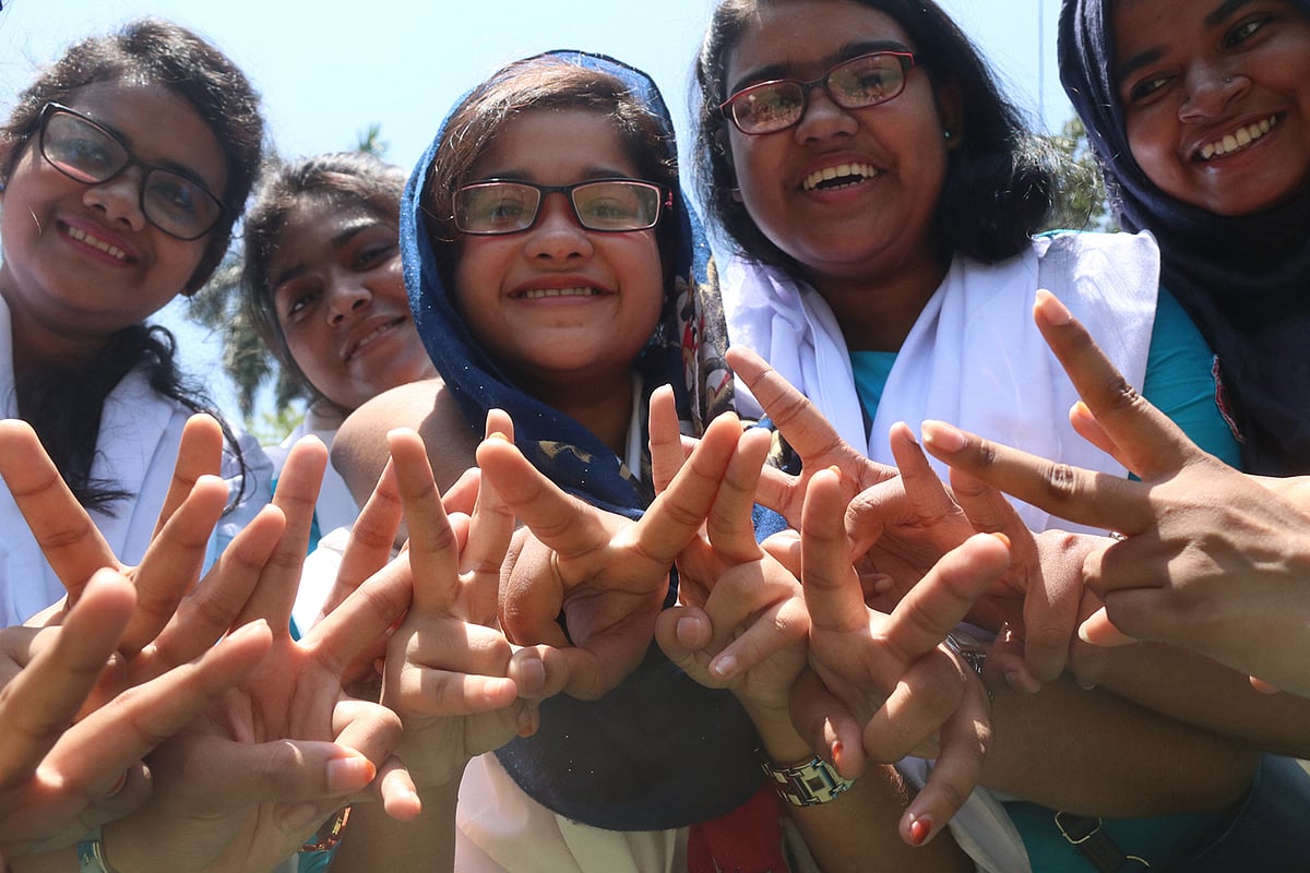 Students are jubilant after getting Secondary School Certificate (SSC) results