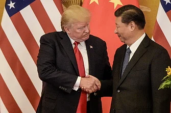 Beijing : In this file photo taken on 9 November 2017, US president Donald Trump (L) shakes hand with China`s president Xi Jinping at the end of a press conference at the Great Hall of the People in Beijing. China said Monday, 13 May 2019 it will raise tariffs on $60 billion worth of US goods from June 1, in retaliation to the latest round of US tariff hikes and Washington`s plans to target almost all Chinese imports. The announcement came after the latest round of US-China trade negotiations ended Friday, 10 May 2019 without a deal, and after Washington increased tariffs on $200 billion worth of Chinese goods.