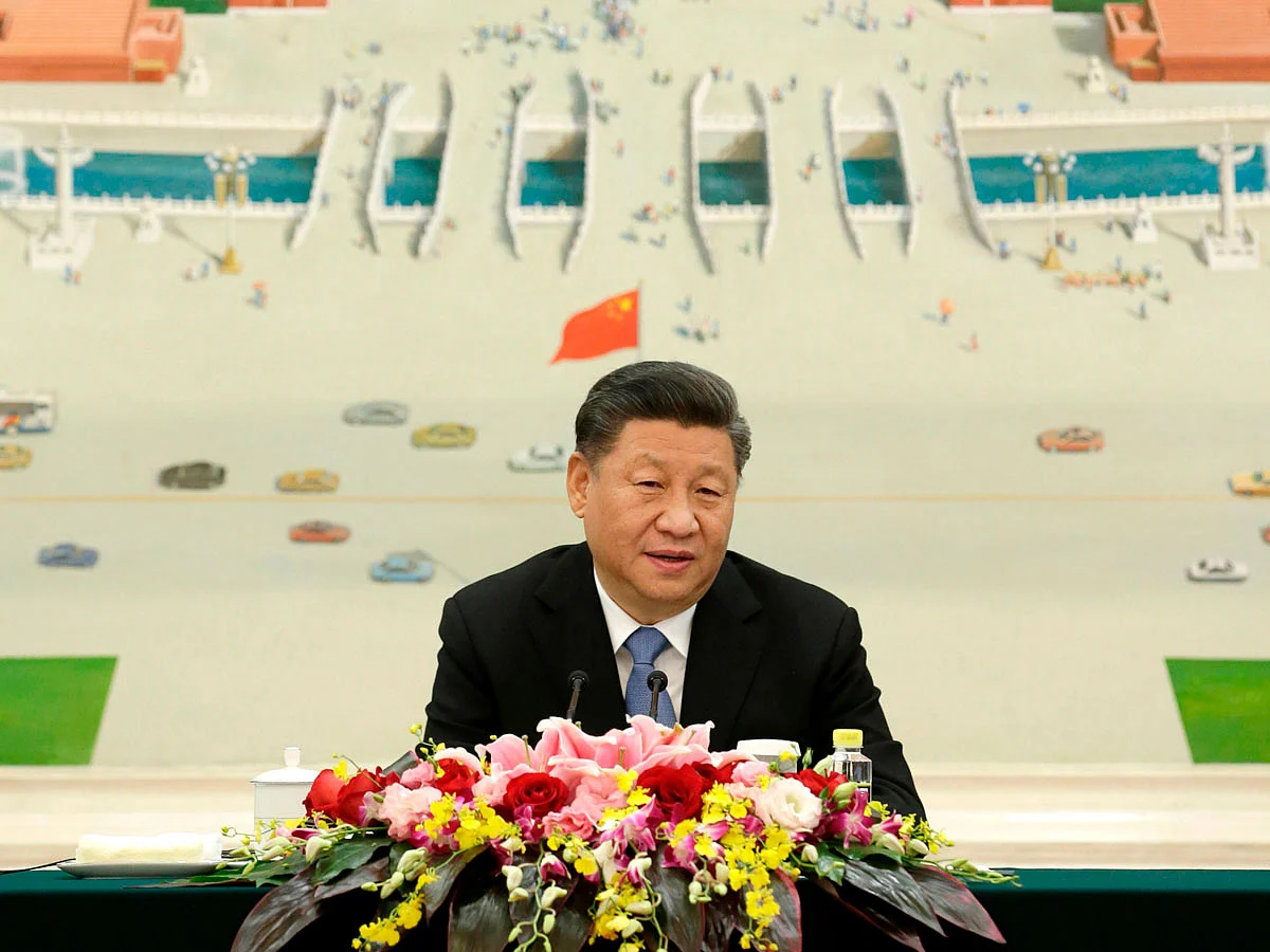 China`s president Xi Jinping speaks during a meeting with delegates from the 2019 New Economy Forum at the Great Hall of the People in Beijing on 22 November, 2019. Photo: AFP