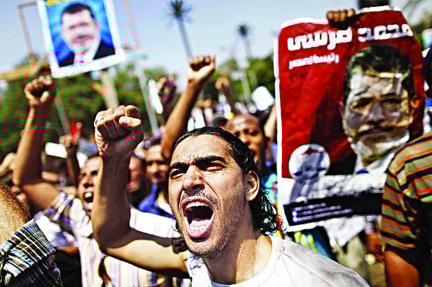 মিসরে মুসলিম ব্রাদারহুডের বিক্ষোভ।