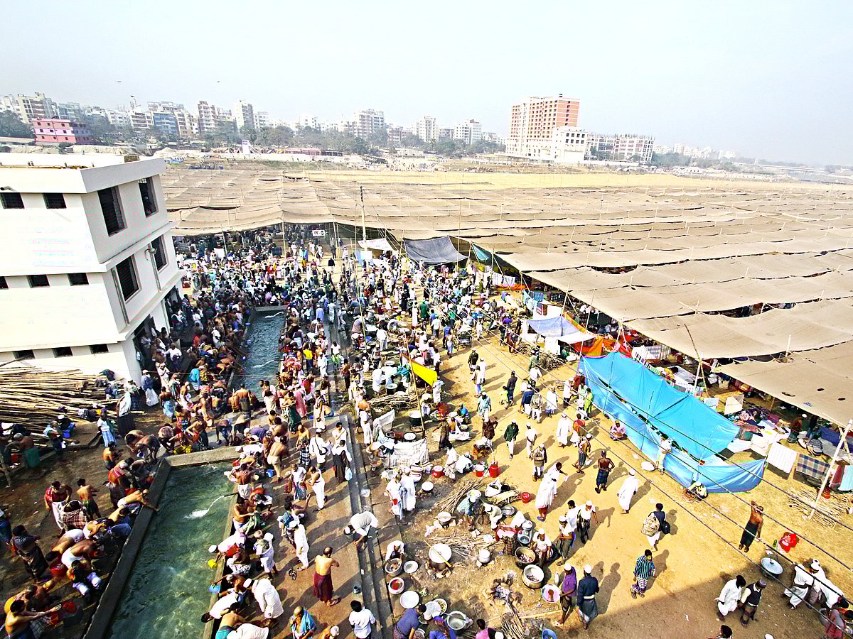 টঙ্গীর তুরাগতীরে বিশ্ব ইজতেমা ময়দান