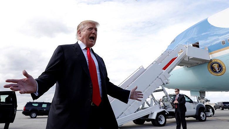 মার্কিন প্রেসিডেন্ট ডোনাল্ড ট্রাম্প। ফ্লোরিডা, যুক্তরাষ্ট্র, ২৪ মার্চ ২০১৯। ছবি: রয়টার্স