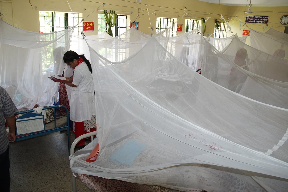 ডেঙ্গু জ্বরের রোগীদের চিকিৎসাসেবা দেওয়া হচ্ছে