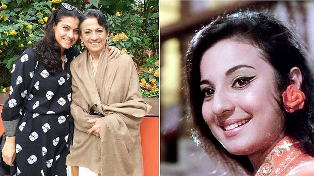 বলিউড তারকা কাজলের মা তনুজা মুখার্জি। ছবি: ইনস্টাগ্রাম থেকে নেওয়া